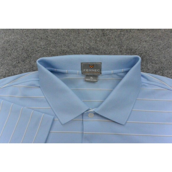 Fennec Polo Shirt Mens XL Blue Striped The Open 2015 Golf - Picture 9 of 9